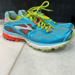 Brooks Women's Teal and Lime Athletic Shoes